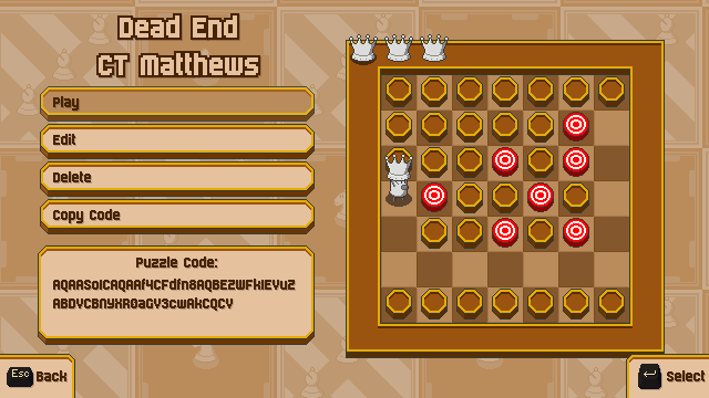 Chessplosion Puzzle: Dead End
