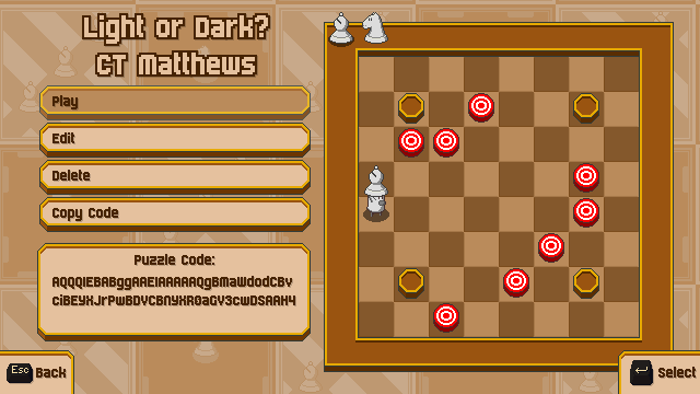 Chessplosion Puzzle: Light or Dark?