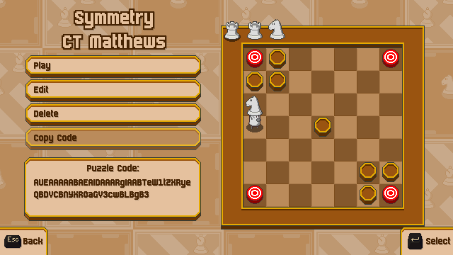 Chessplosion Puzzle: Symmetry